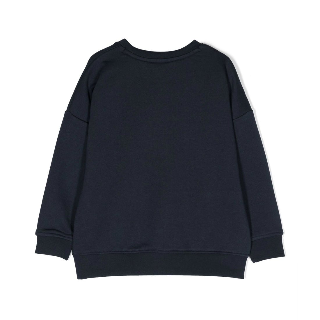 BOSS Kids navy blue logo print crew-neck sweatshirt, available at Lestyle Boutique Melbourne.