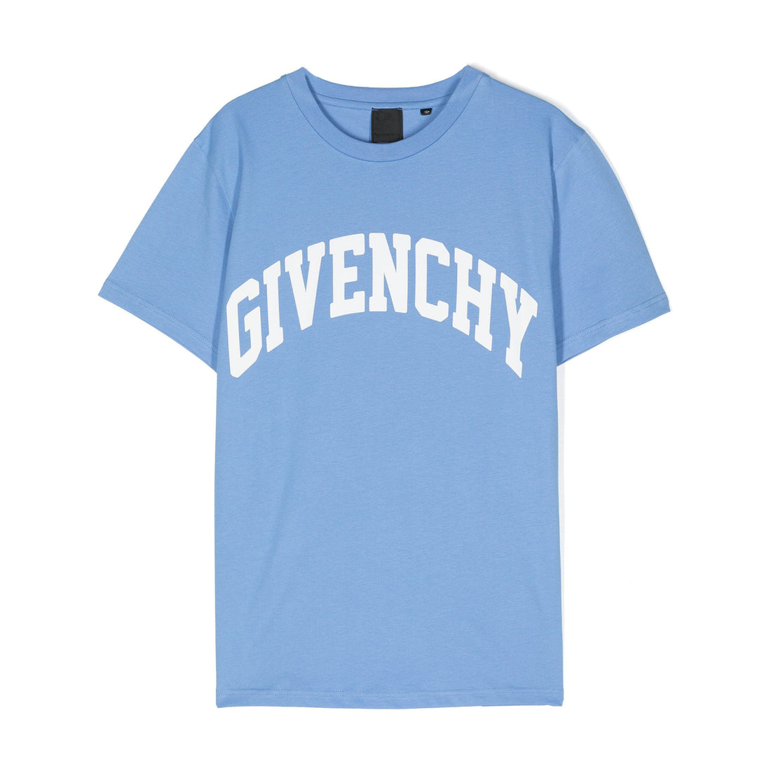 Givenchy Kids logo-stamp cotton T-shirt in cornflower blue, available at Lestyle Boutique Melbourne.