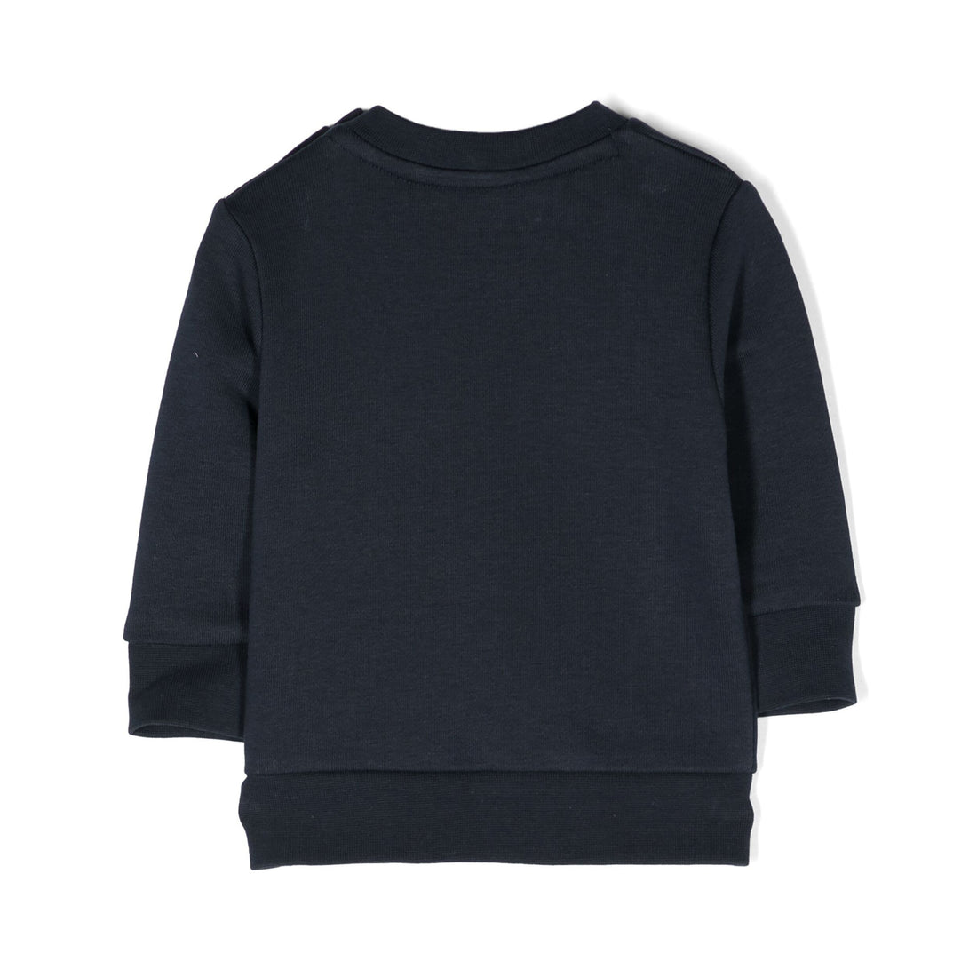 BOSS Kidswear midnight blue sweatshirt with logo print, available at Lestyle Boutique.