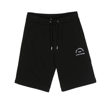 Karl Lagerfeld logo-embroidered cotton track shorts available at Lestyle Boutique Melbourne