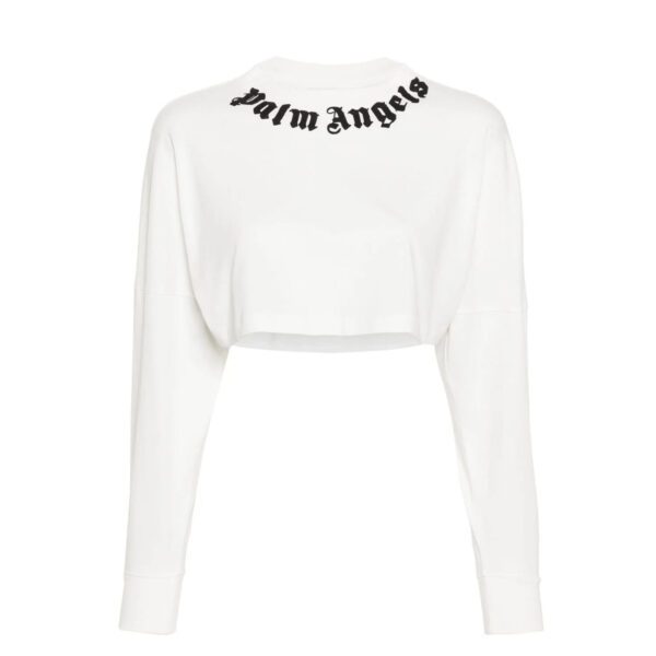 Palm Angels crop top featuring logo print and cropped design, available at Lestyle Boutique Melbourne