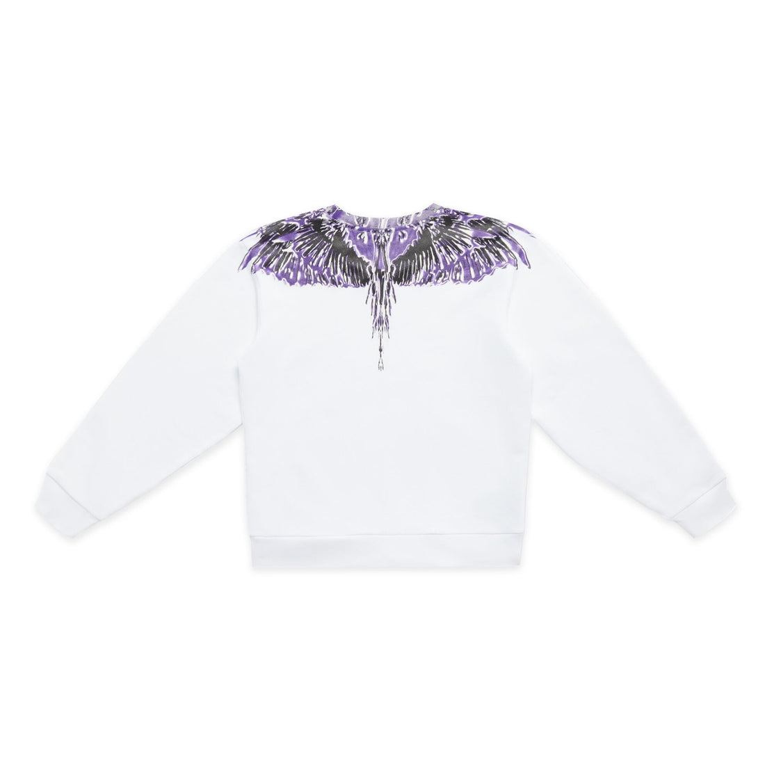 MARCELO BURLON COUNTY OF MILAN ICON WINGS SWEATSHIRT - WHITE/VIOLET PURPLE | Lestyle Boutique Melbourne
