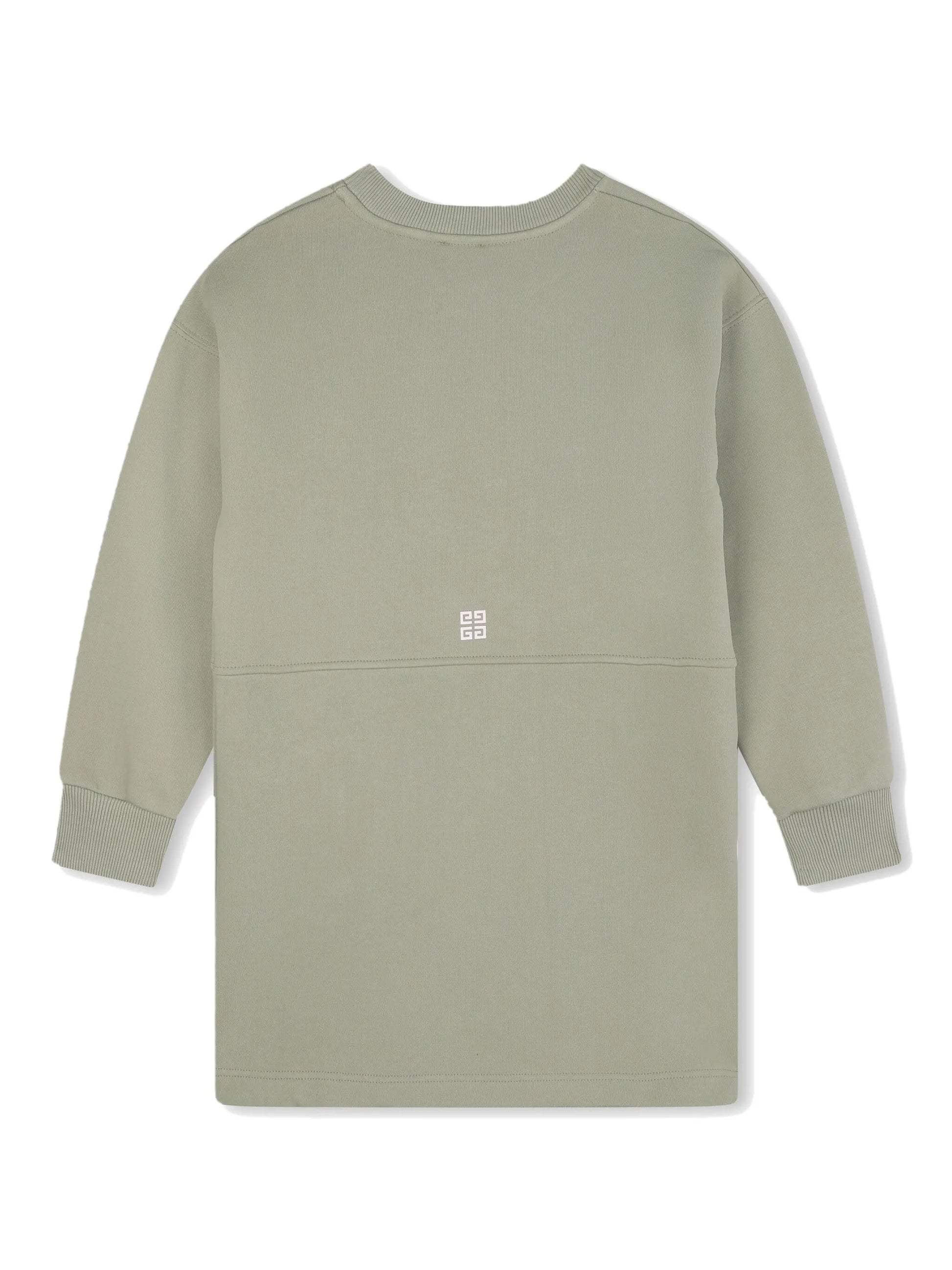 GIVENCHY Kids crew-neck jersey dress in sage green available at Lestyle Boutique Melbourne