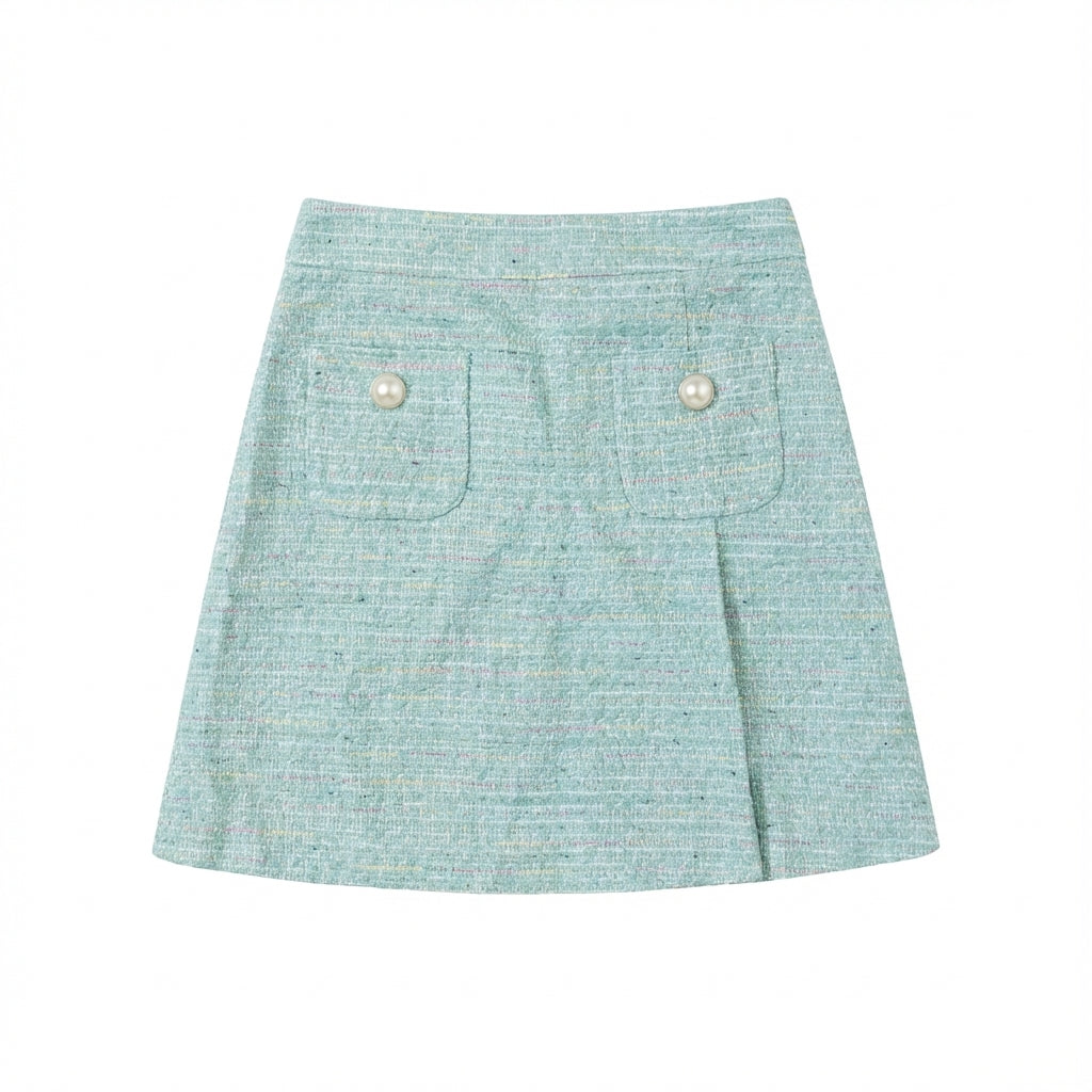MOSCHINO SKIRT featuring tweed textured fabric available at Lestyle Boutique Melbourne