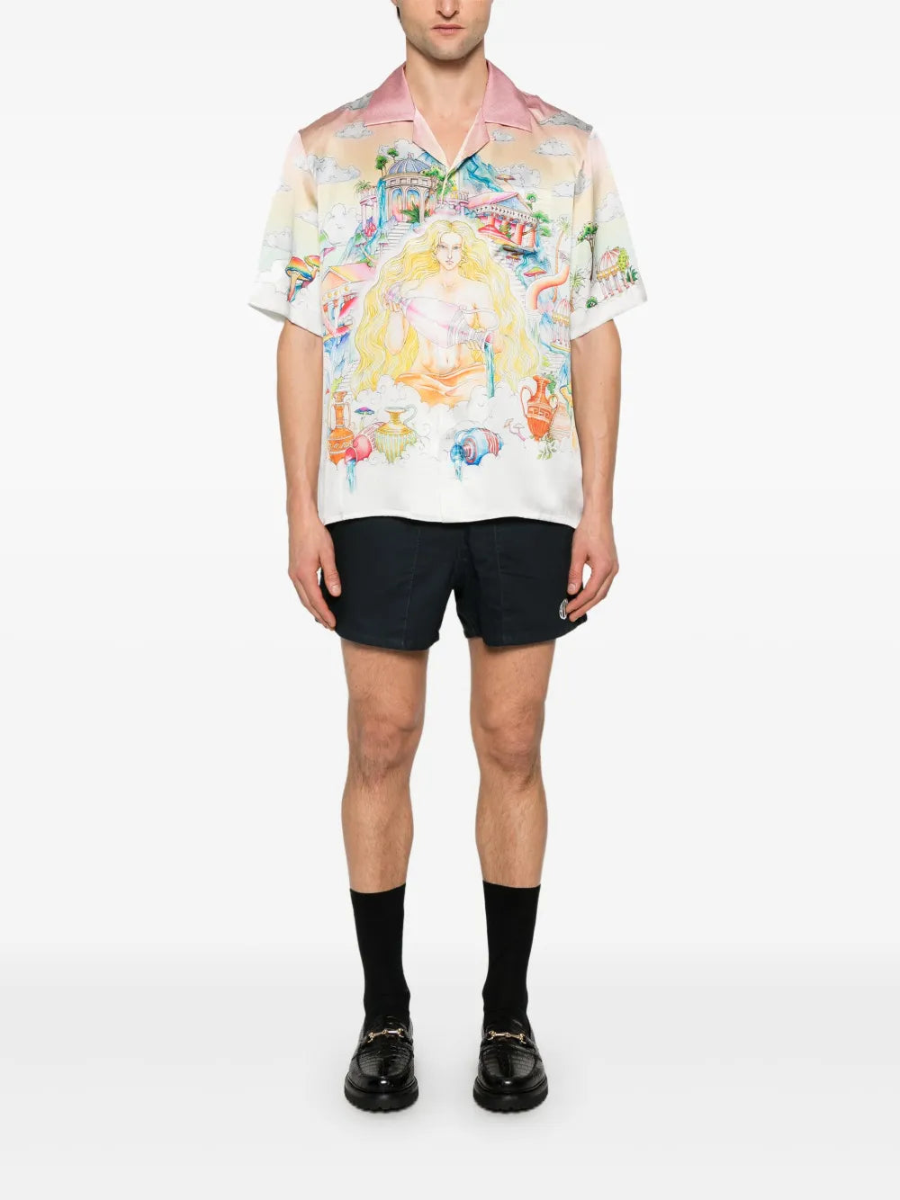 Casa Blanca Road To Knowledge shirt featuring illustration print available at Lestyle Boutique Melbourne