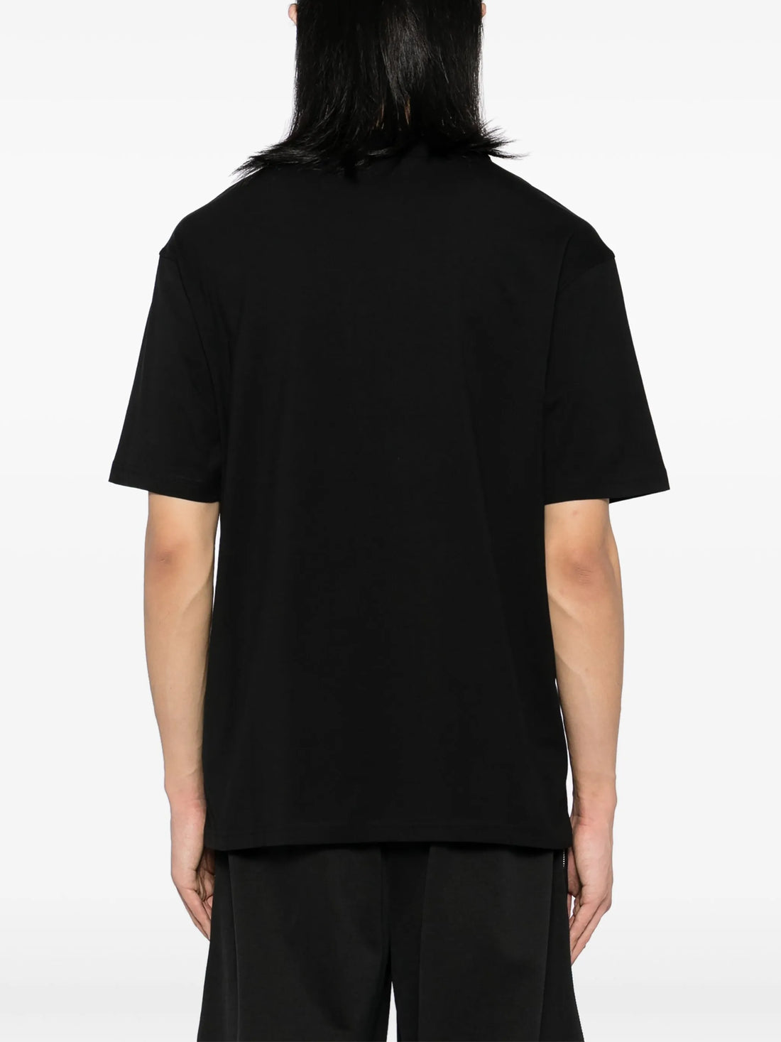 Karl Lagerfeld logo-patch T-shirt featuring a subtle logo patch, available at Lestyle Boutique Melbourne