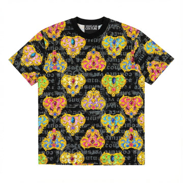 Versace Jeans Couture T-shirt with colorful baroque print available at Lestyle Boutique Melbourne