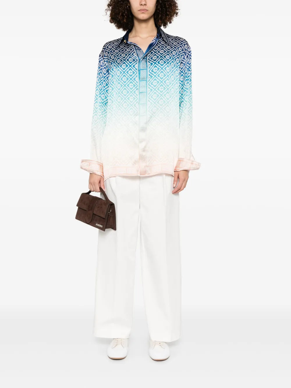 Casablanca gradient-effect shirt featuring gradient color transition available at Lestyle Boutique Melbourne