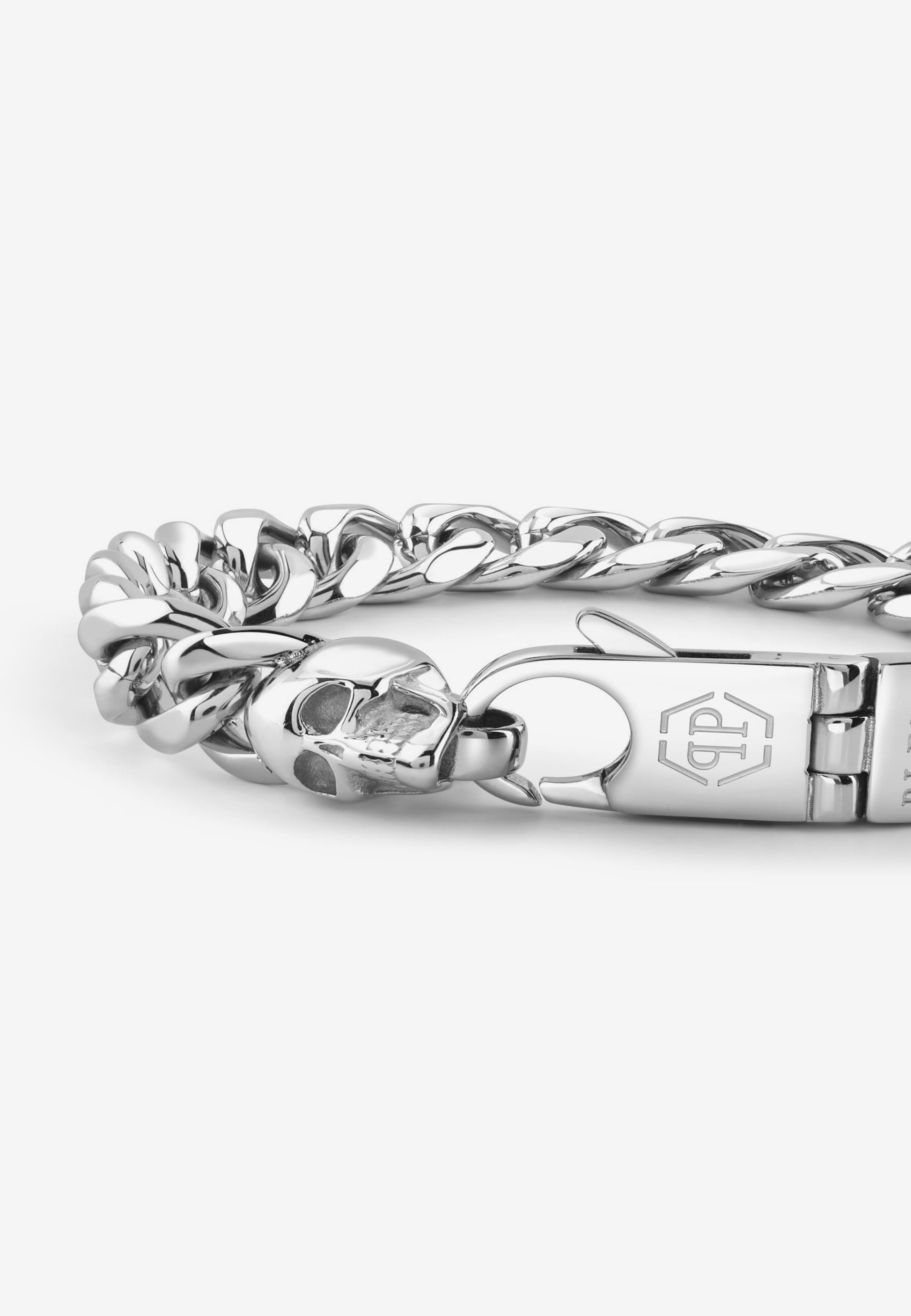 Philipp Plein chain bracelet featuring stainless steel silver finish available at Lestyle Boutique Melbourne
