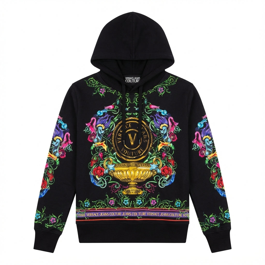 Versace Jeans Couture hoodie featuring multicolor ornate print available at Lestyle Boutique Melbourne