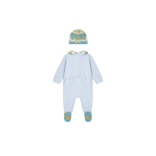 Versace Kids Body (Set of Two) featuring Barocco-print cotton, available at Lestyle Boutique Melbourne
