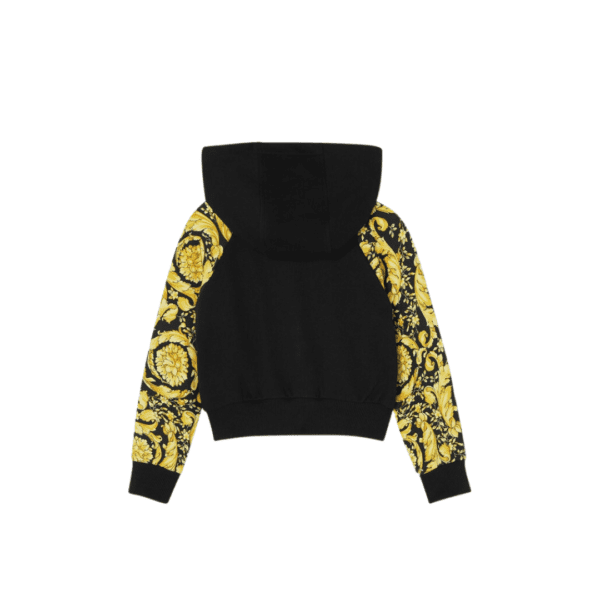 Versace Kids Hoodie featuring baroque-print cotton zipped hoodie available at Lestyle Boutique Melbourne