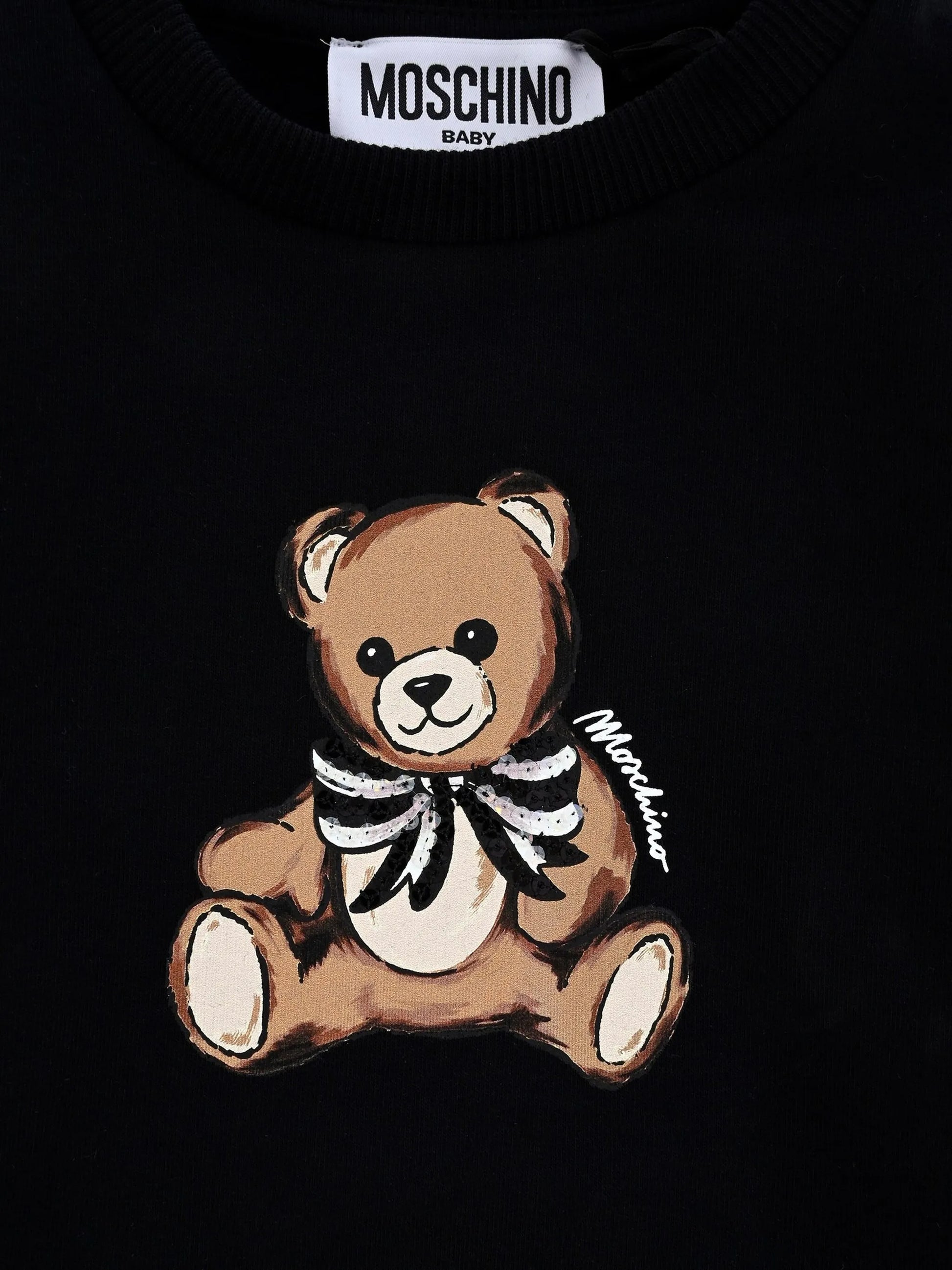 MOSCHINO Kids teddy-print crew-neck sweatshirt featuring teddy bear print available at Lestyle Boutique Melbourne