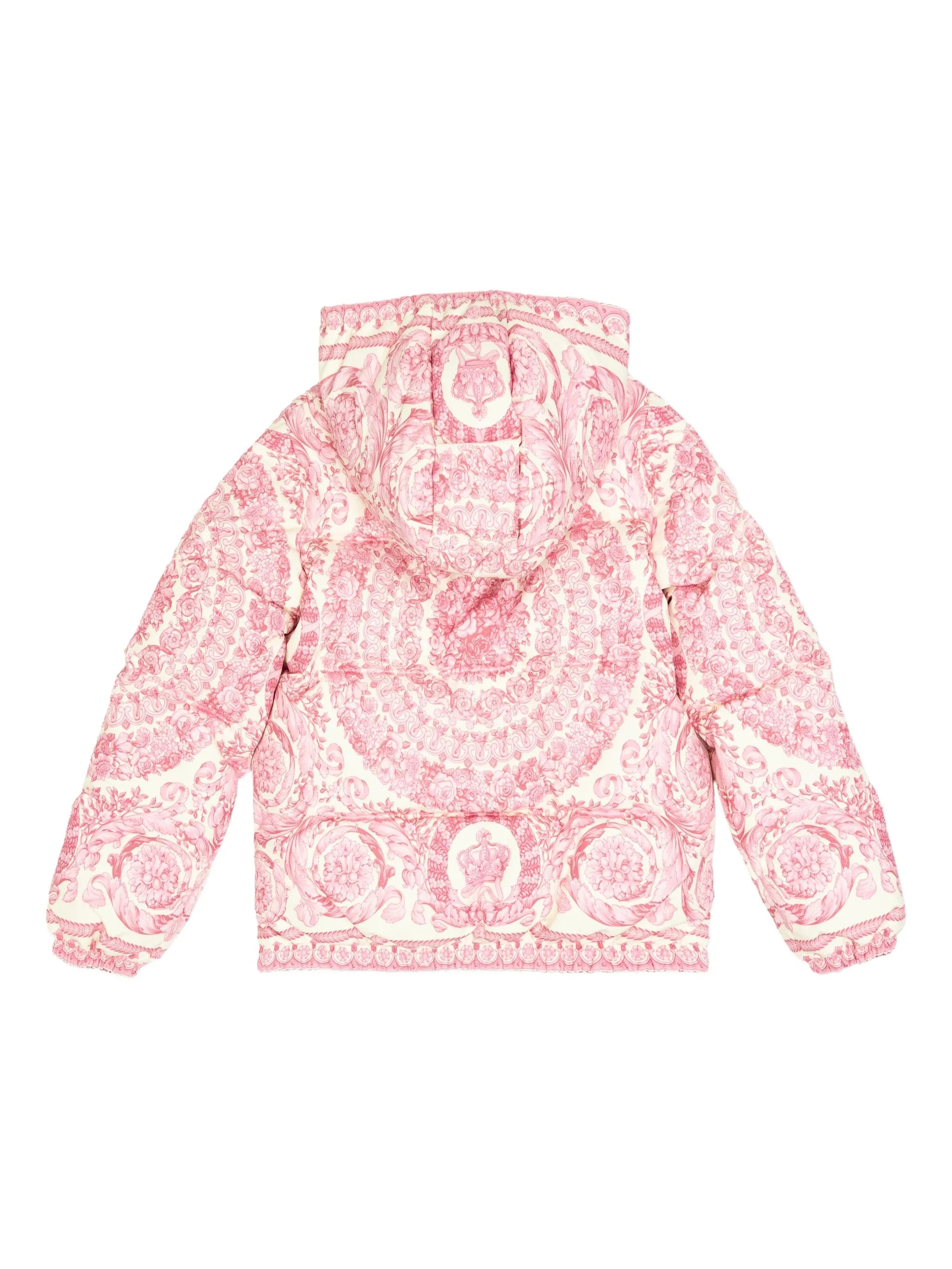 VERSACE KIDS HOODED JACKET featuring Barocco-print available at Lestyle Boutique Melbourne