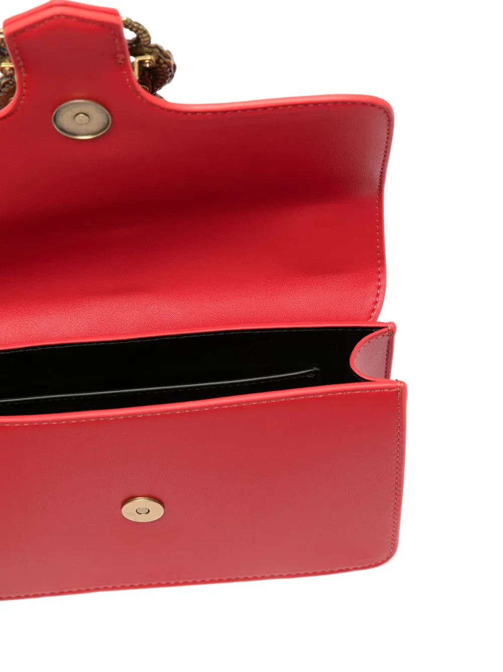 Just Cavalli snake-buckle shoulder bag featuring chain strap available at Lestyle Boutique Melbourne