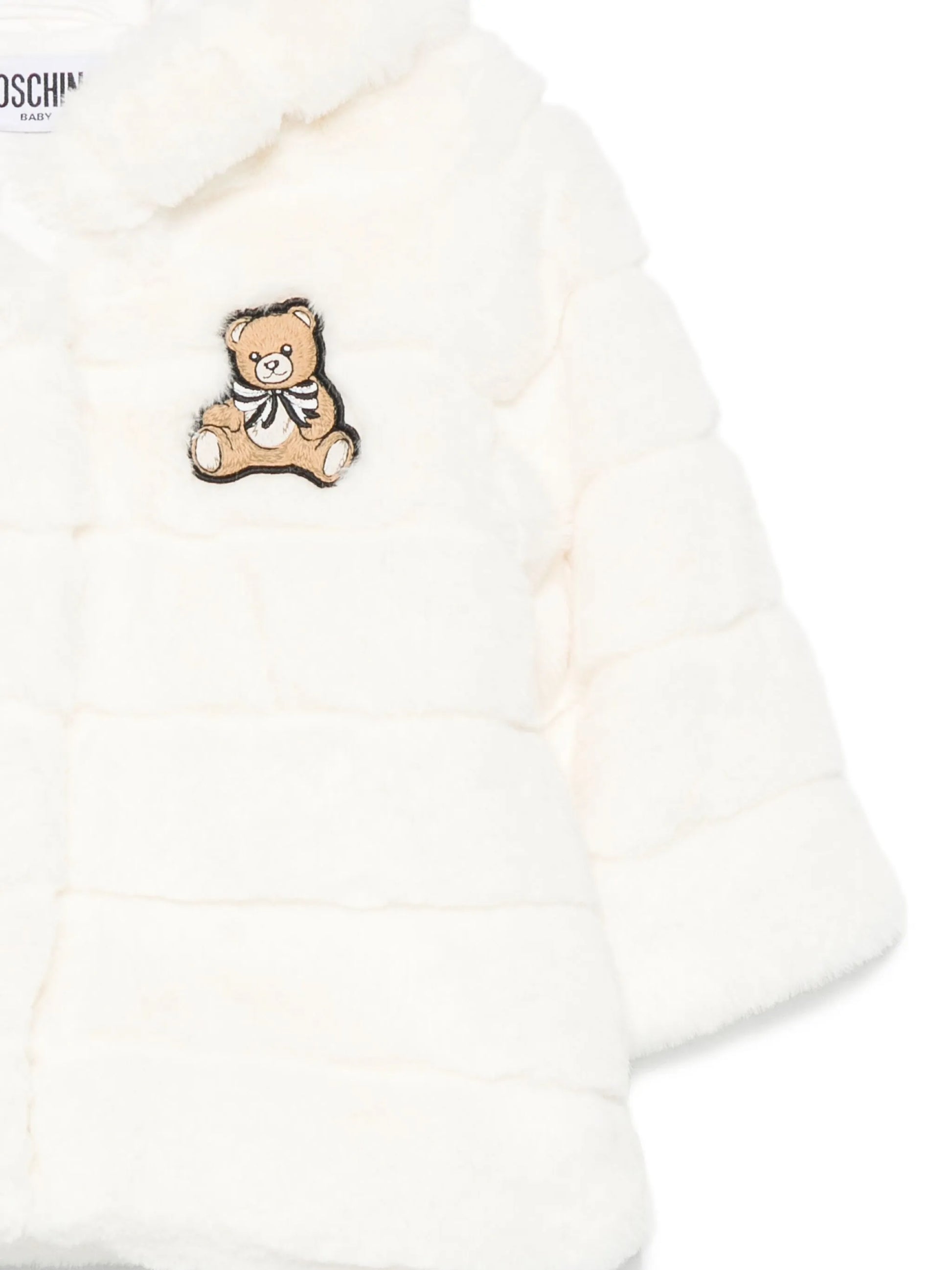 MOSCHINO KIDS teddy-embellished hooded jacket featuring teddy embroidery available at Lestyle Boutique Melbourne