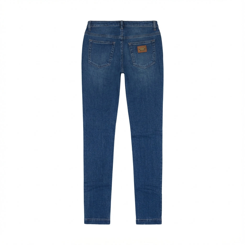 Dolce & Gabbana jeans featuring classic blue denim, five-pocket design available at Lestyle Boutique Melbourne