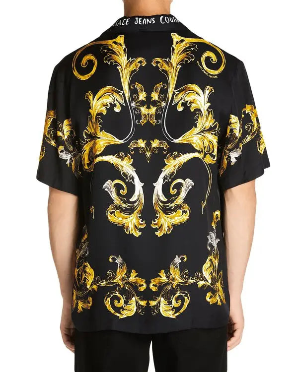 Versace Jeans Couture Camp Shirt featuring Barocco print available at Lestyle Boutique Melbourne