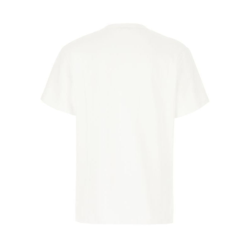 Alexander McQueen white t-shirt featuring the iconic skeleton logo print, crafted from premium cotton for a soft feel. This luxury designer piece showcases a classic crew neck design with a straight hem, ensuring a comfortable fit. Ideal for casual outings or elevating your streetwear style, available at Lestyle Boutique Melbourne.