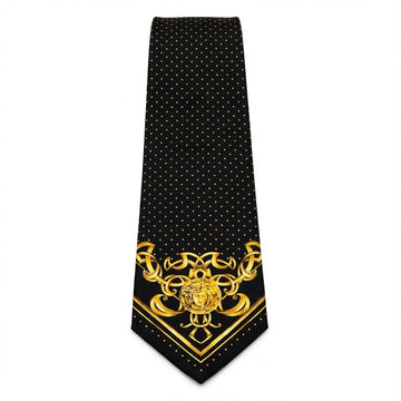 Versace Tie featuring gold baroque pattern available at Lestyle Boutique Melbourne