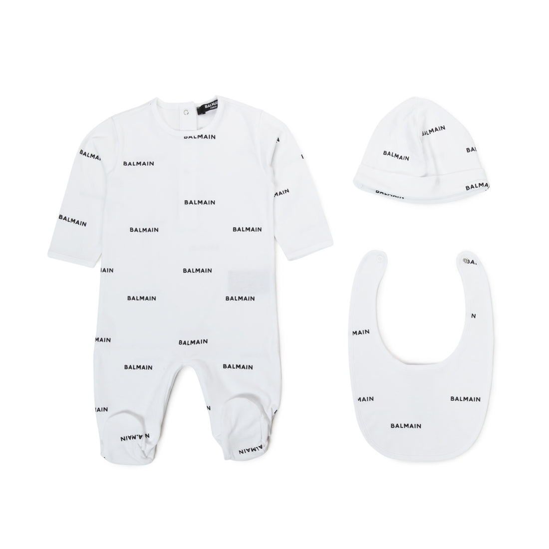 Balmain baby romper featuring logo print available at Lestyle Boutique Melbourne