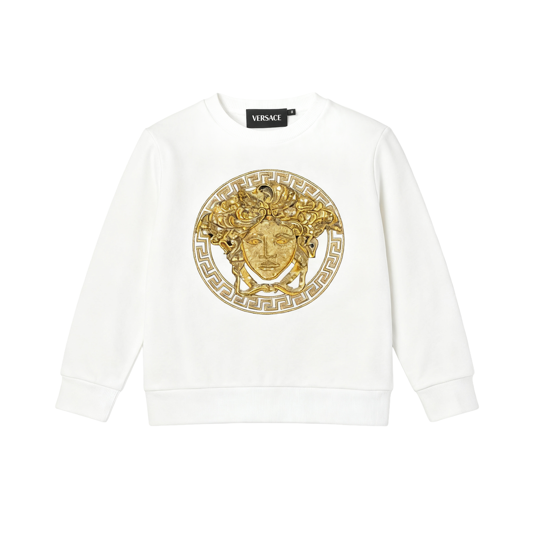 Versace sweatshirt featuring gold Medusa logo available at Lestyle Boutique Melbourne