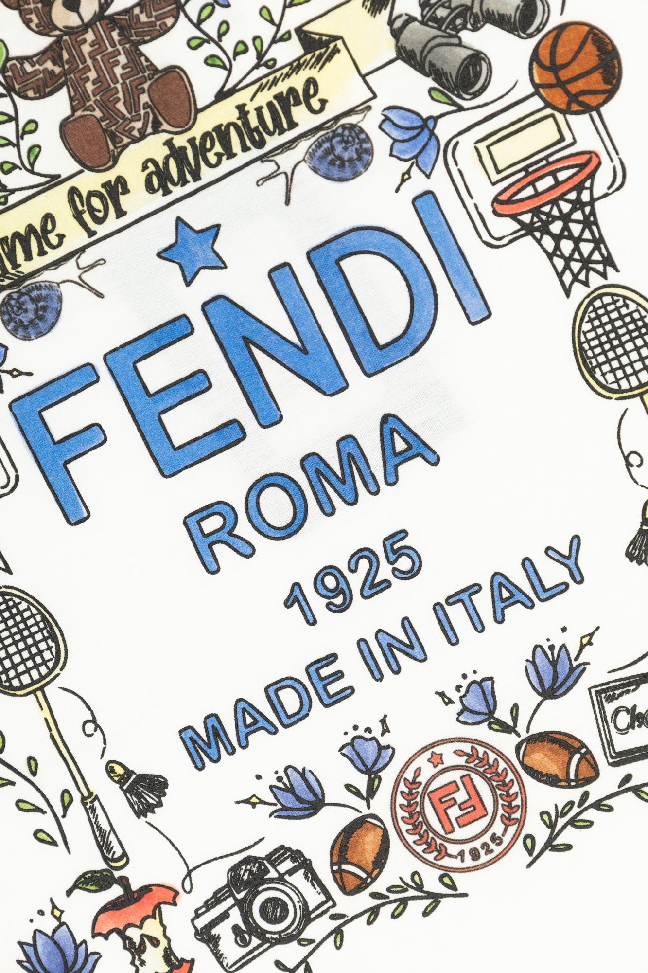 Fendi Kids T-shirt featuring a colorful print available at Lestyle Boutique Melbourne