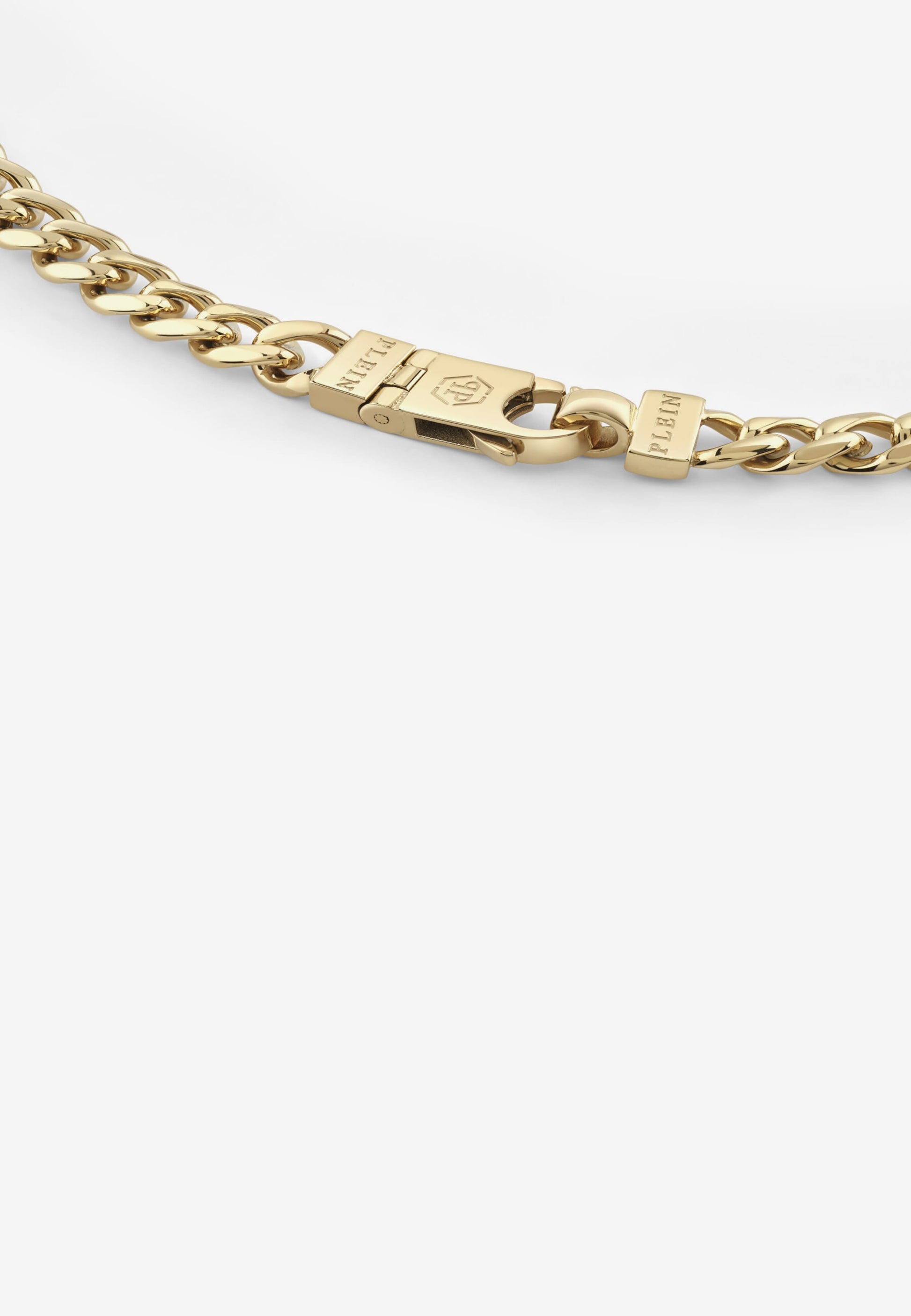 Philipp Plein bracelet featuring Cuban link chain with engraved logo available at Lestyle Boutique Melbourne