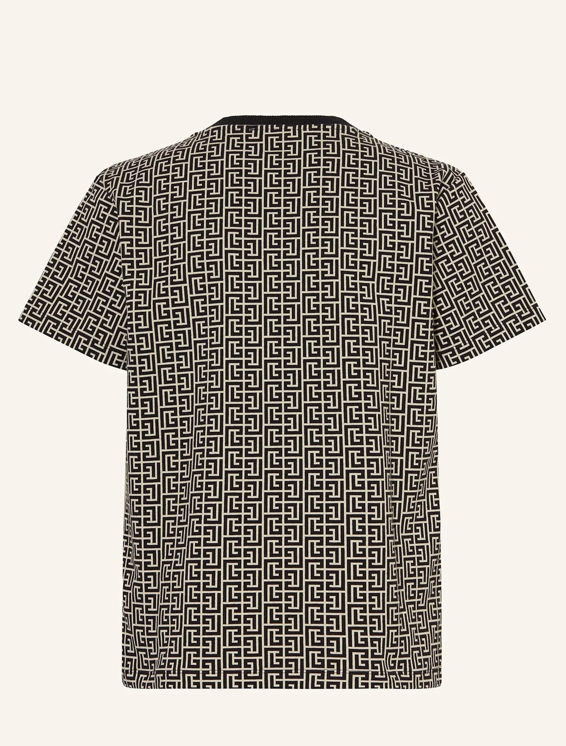 Balmain Kids Crewneck T-Shirt featuring monogram print available at Lestyle Boutique Melbourne