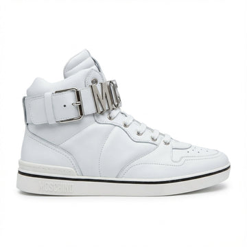 Moschino sneakers featuring oversized logo belt available at Lestyle Boutique Melbourne