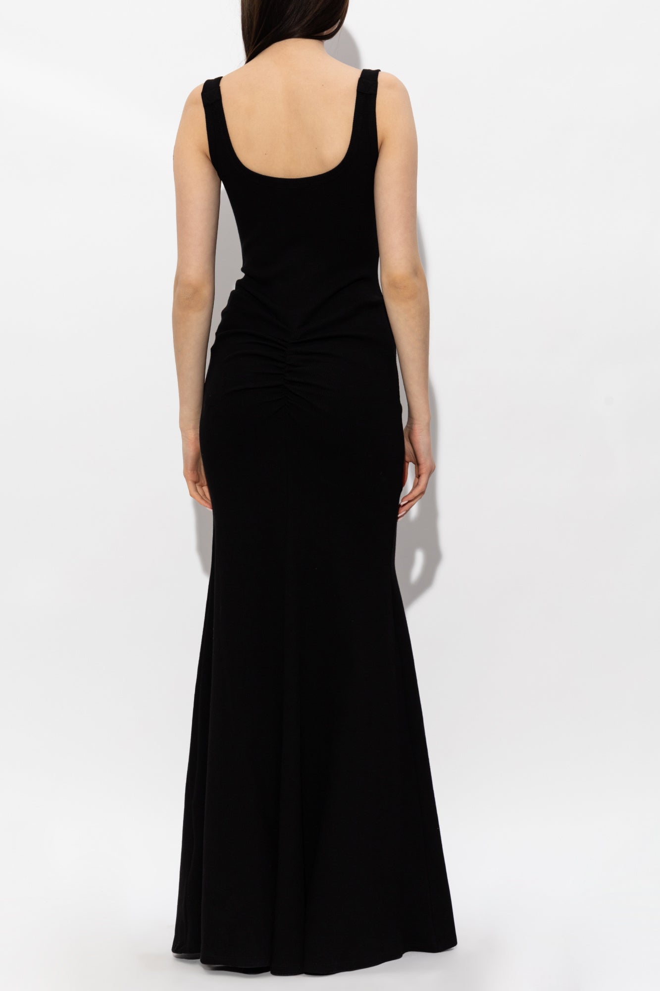 Versace Jeans Couture black dress featuring shoulder embellishments available at Lestyle Boutique Melbourne