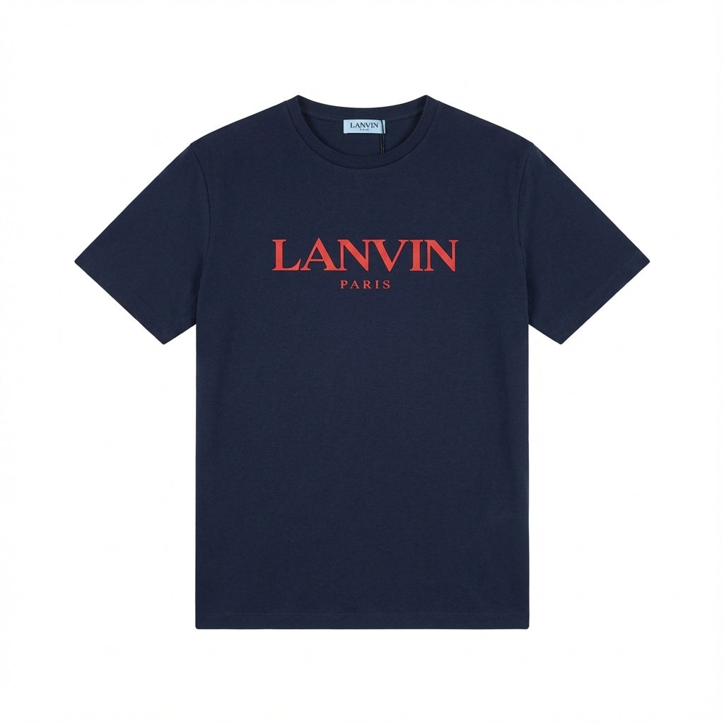 Lanvin T-shirt featuring red logo print available at Lestyle Boutique Melbourne