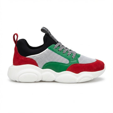 Moschino sneakers with bold color-blocked design available at Lestyle Boutique Melbourne