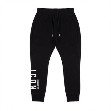 Dsquared2 pants featuring logo print and drawstring waist available at Lestyle Boutique Melbourne