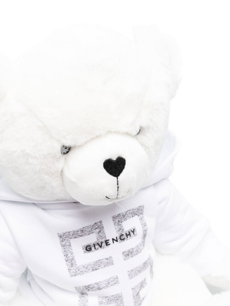 GIVENCHY kids giocattoli featuring white plush bear with hoodie available at Lestyle Boutique Melbourne