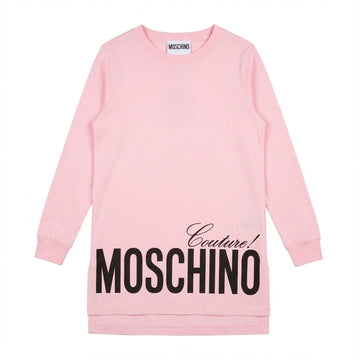 Moschino dress featuring bold logo print available at Lestyle Boutique Melbourne