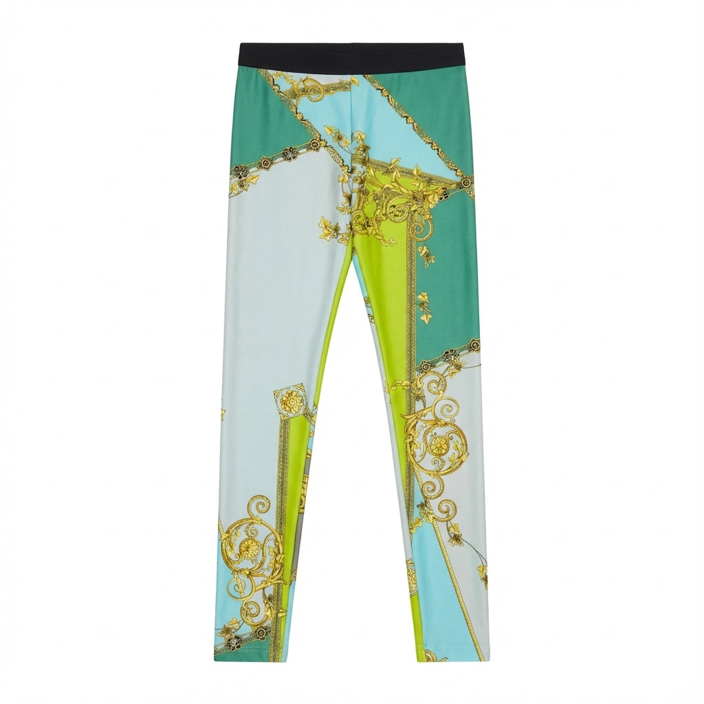 Versace leggings featuring ornate baroque print available at Lestyle Boutique Melbourne
