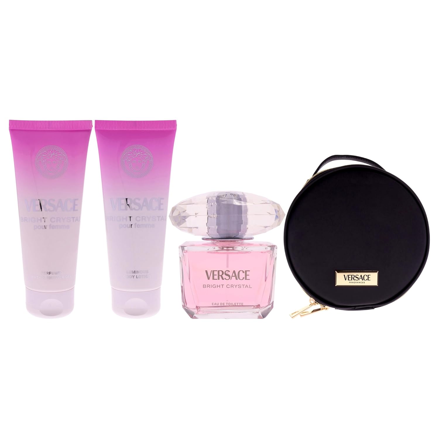 Versace Bright Crystal pour femme gift box featuring floral design, available at Lestyle Boutique Melbourne