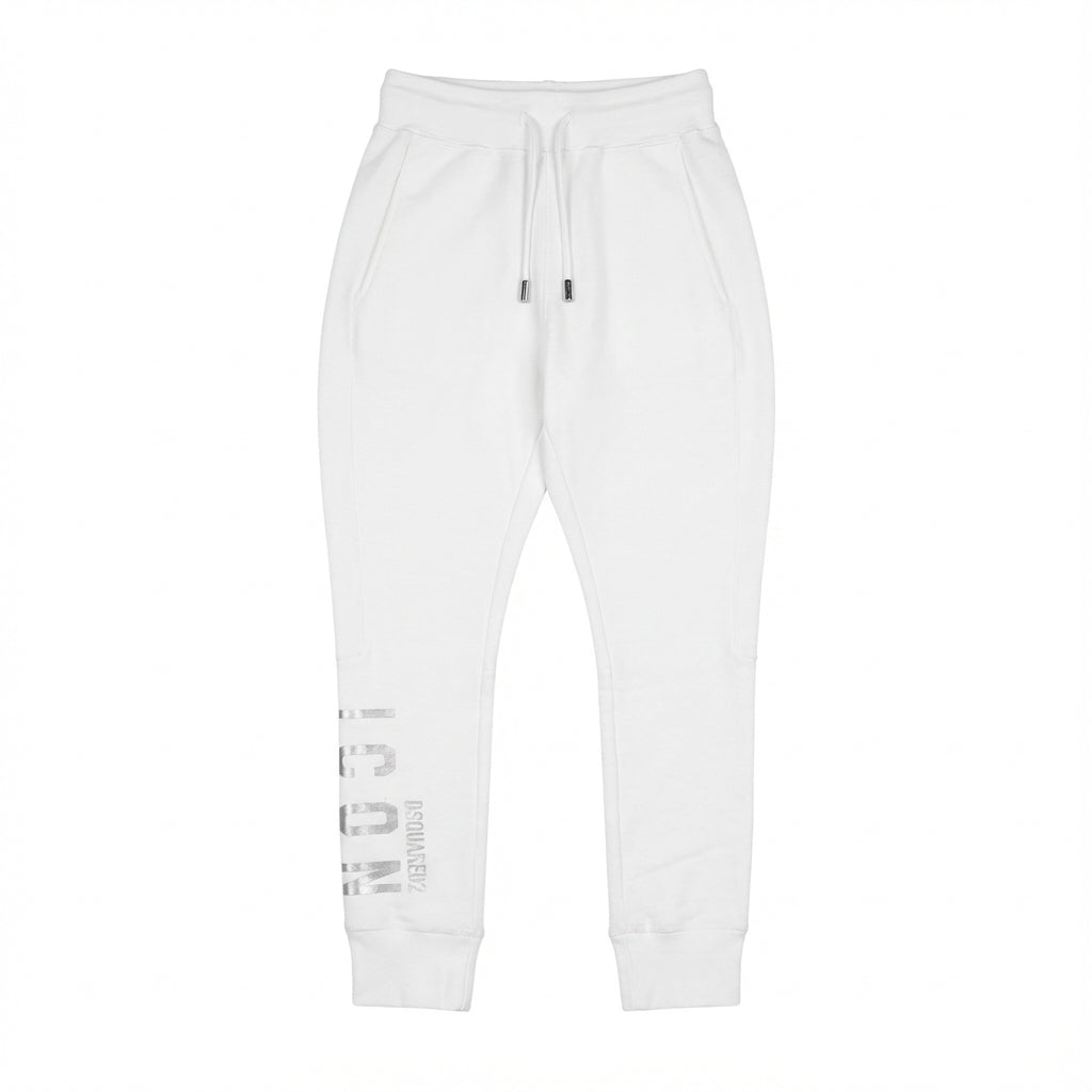 Dsquared2 pants featuring drawstring waist and metallic logo along the leg, available at Lestyle Boutique Melbourne