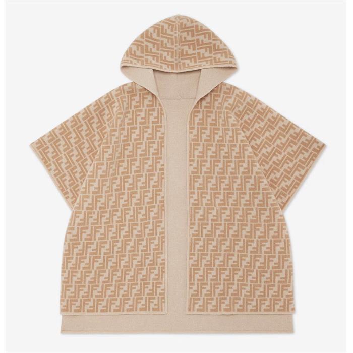 Fendi FF Reversible Cape featuring reversible design and pockets available at Lestyle Boutique Melbourne