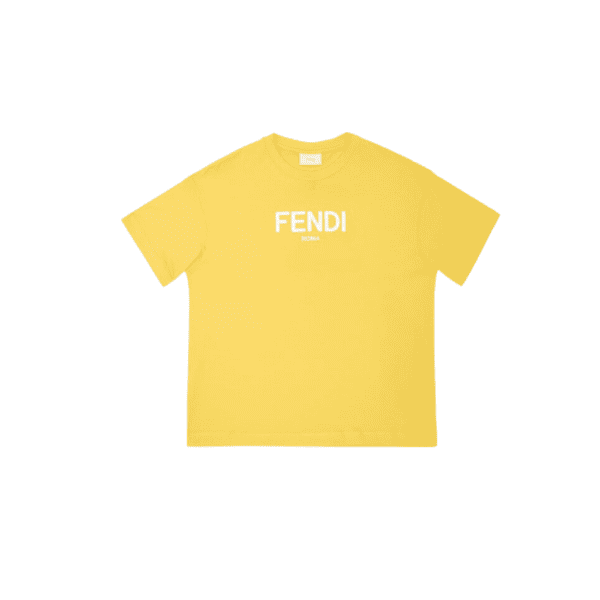 Fendi kids t-shirt with contrasting logo print. Available at Lestyle Boutique Melbourne