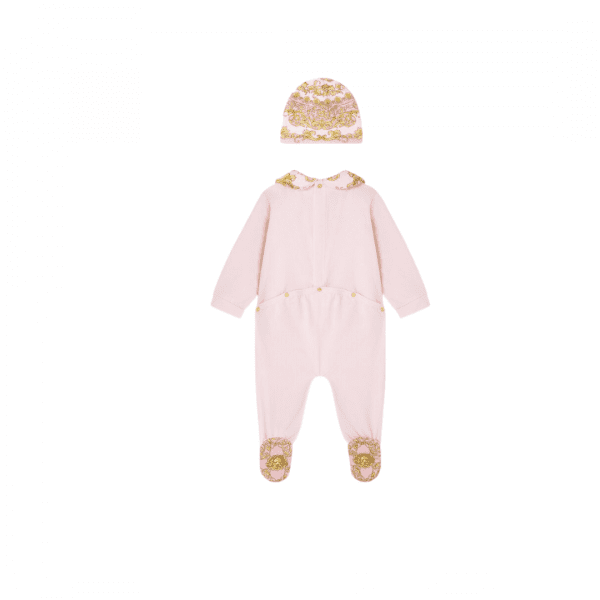 VERSACE KIDS BABYGROW SET featuring Barocco print available at Lestyle Boutique Melbourne