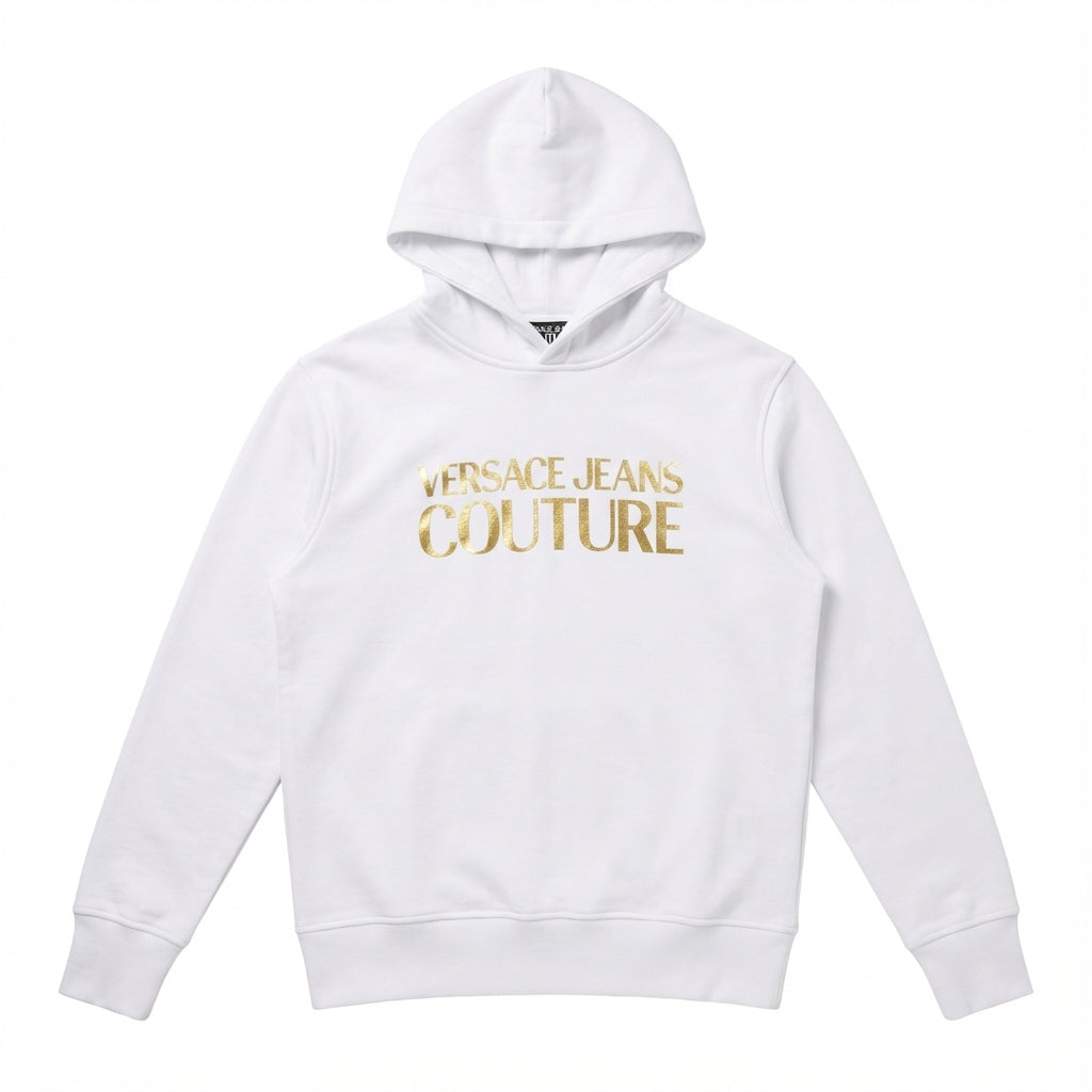 Versace Jeans Couture hoodie featuring gold foil logo available at Lestyle Boutique Melbourne