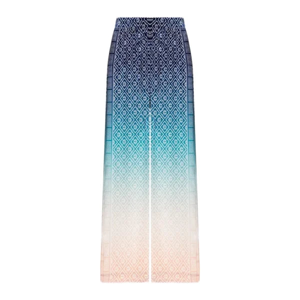 Casablanca blue gradient silk trousers with elastic waistband, available at Lestyle Boutique Melbourne