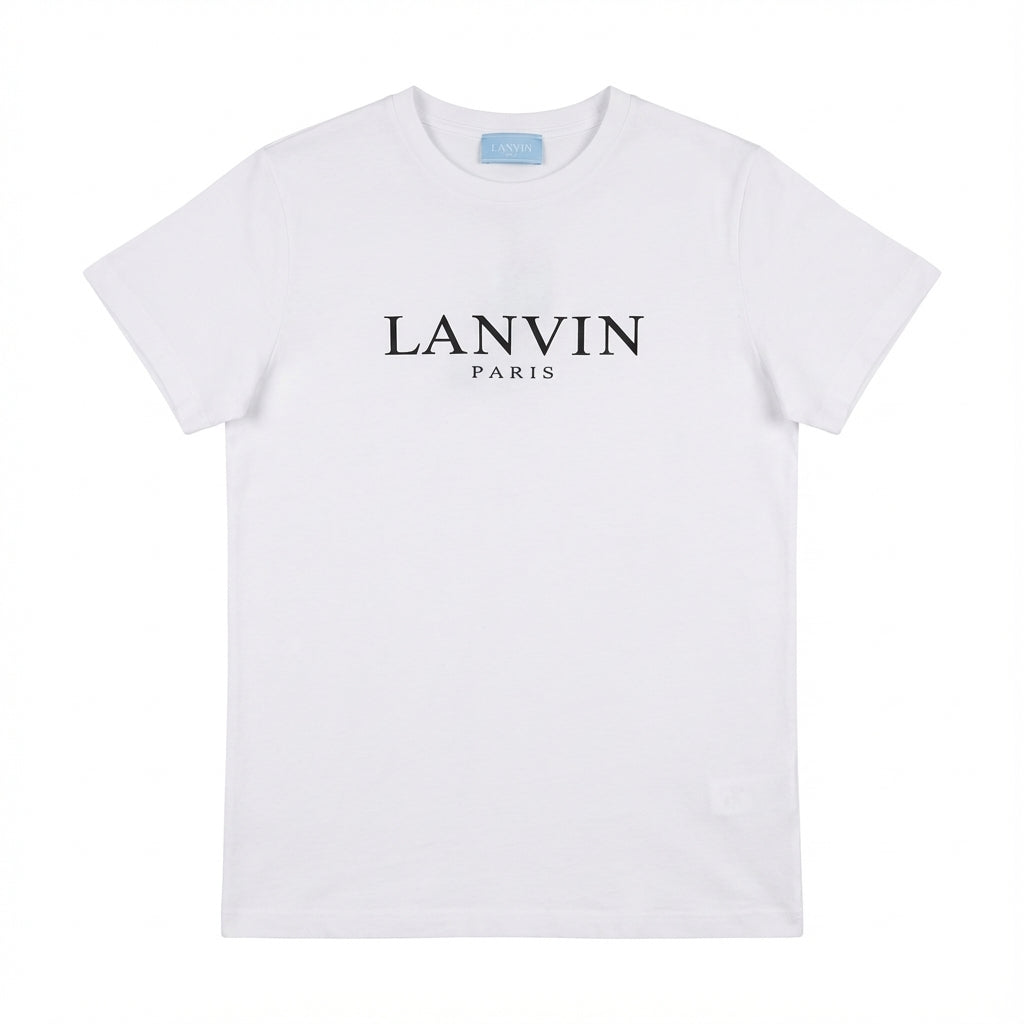 LANVIN T-shirt featuring logo print available at Lestyle Boutique Melbourne