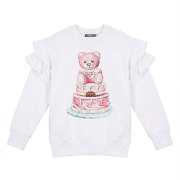 MOSCHINO SWEATSHIRT featuring teddy bear cake graphic available at Lestyle Boutique Melbourne