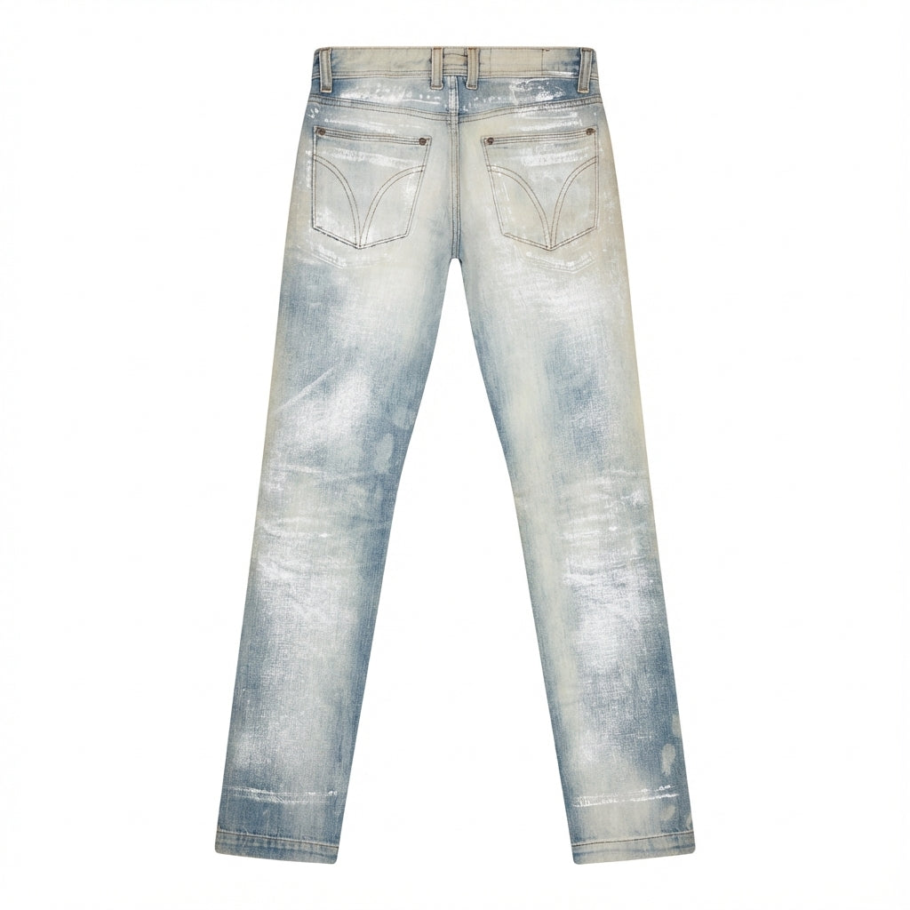 Dolce & Gabbana jeans featuring distressed light wash available at Lestyle Boutique Melbourne