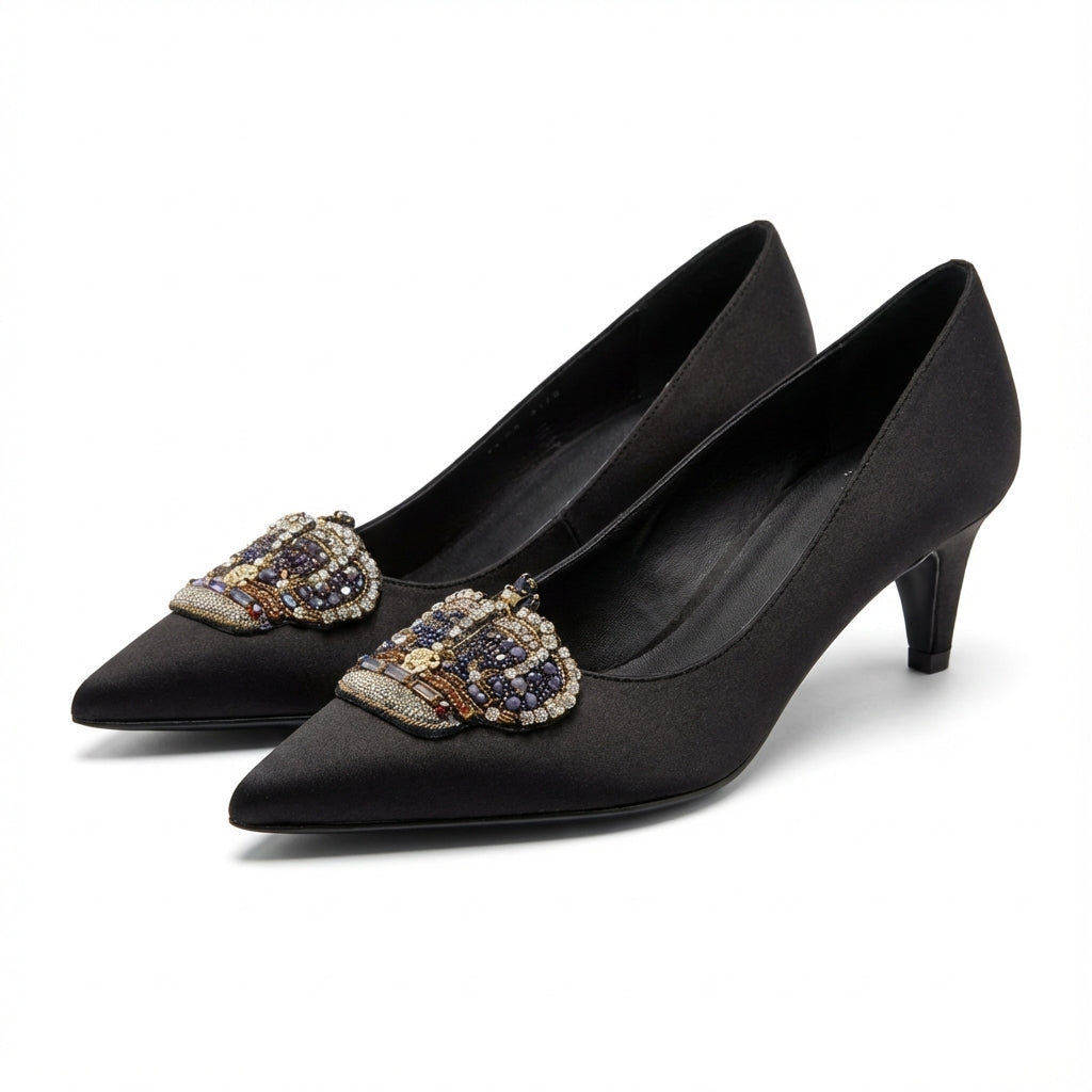 VERSACE HEELS featuring jeweled embellishment available at Lestyle Boutique Melbourne