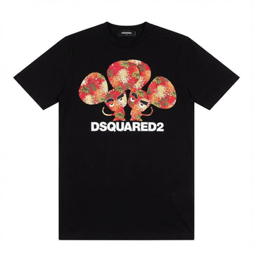 DSQUARED2 T-Shirt featuring floral balloon graphic available at Lestyle Boutique Melbourne