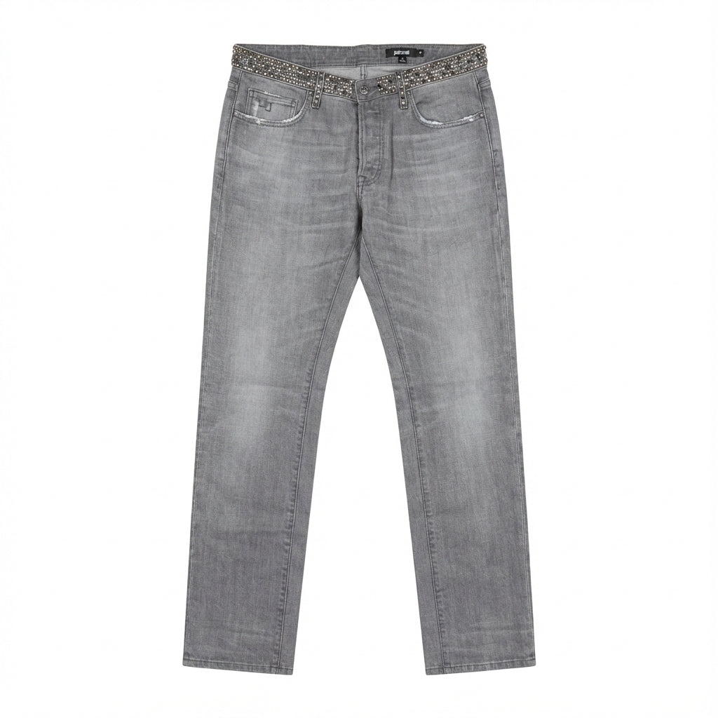 Just Cavalli jeans featuring studded belt detailing available at Lestyle Boutique Melbourne